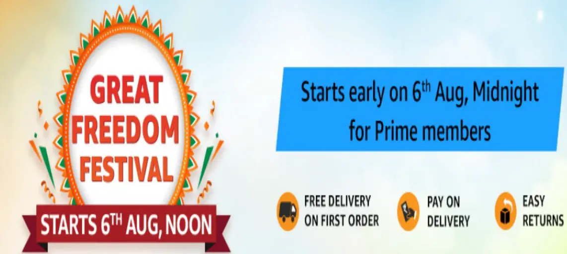 Amazon Great Freedom Festival Sale 2024