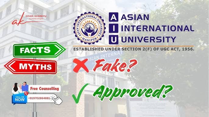 is asian international university fake or real in india